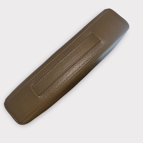 GiGi New York Hailey Crossbody Bag Taupe Python Embossed Leather Tassel Clutch - Picture 6 of 9